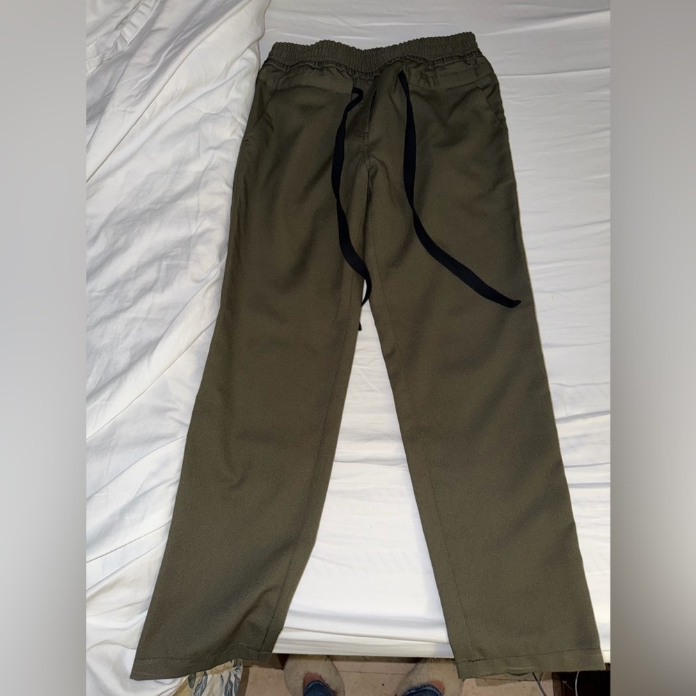 THE KOOPLES 
Elasticated-Waist Straight-Leg Cotton Trousers